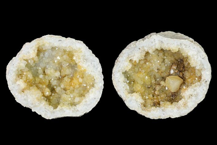 Keokuk Quartz Geode with Calcite Crystals - Iowa #144713
